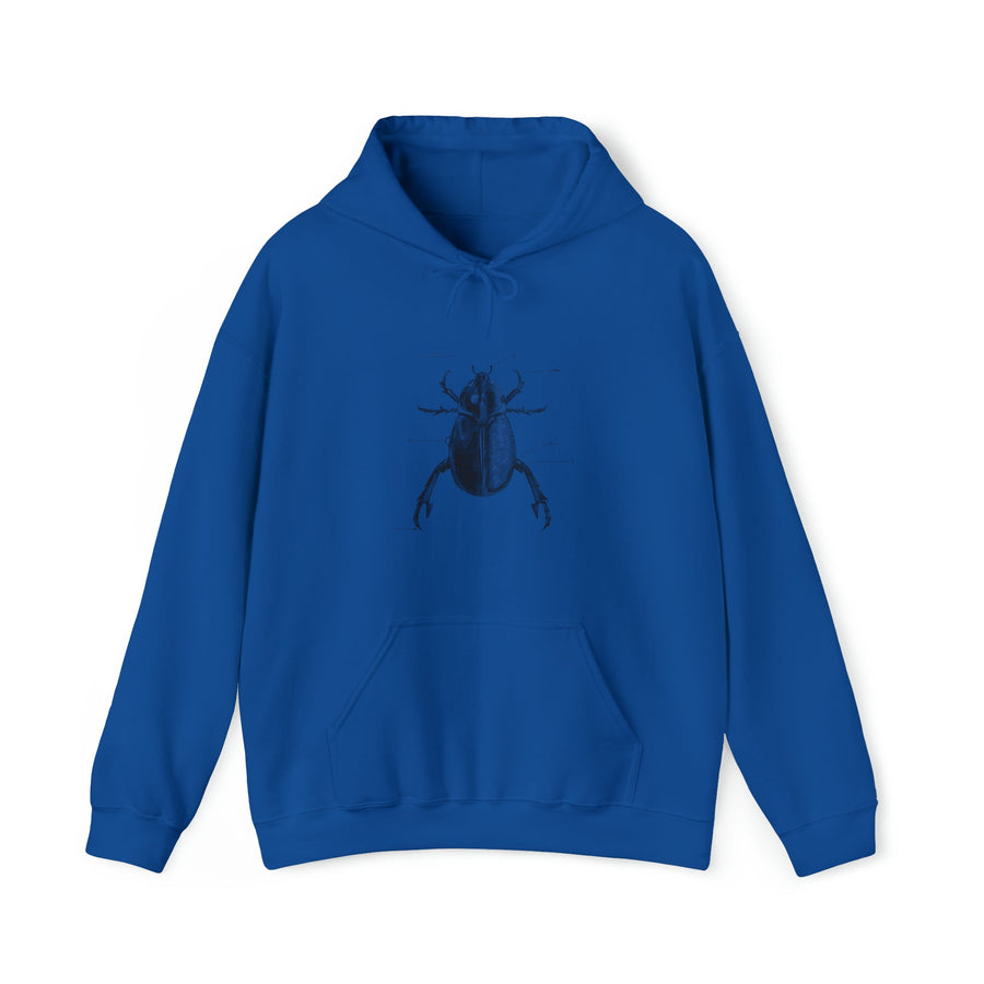 Graphic Insect Print Unisex Hooded Sweatshirt