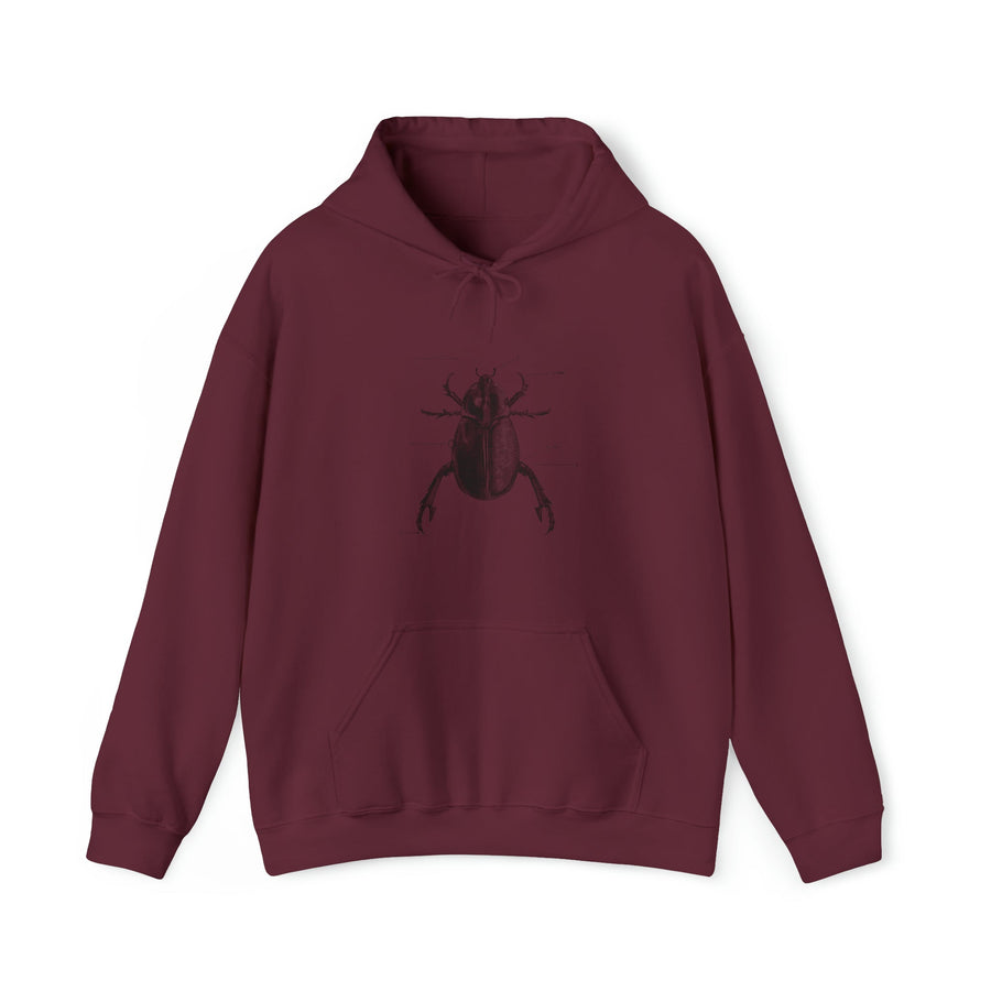 Graphic Insect Print Unisex Hooded Sweatshirt