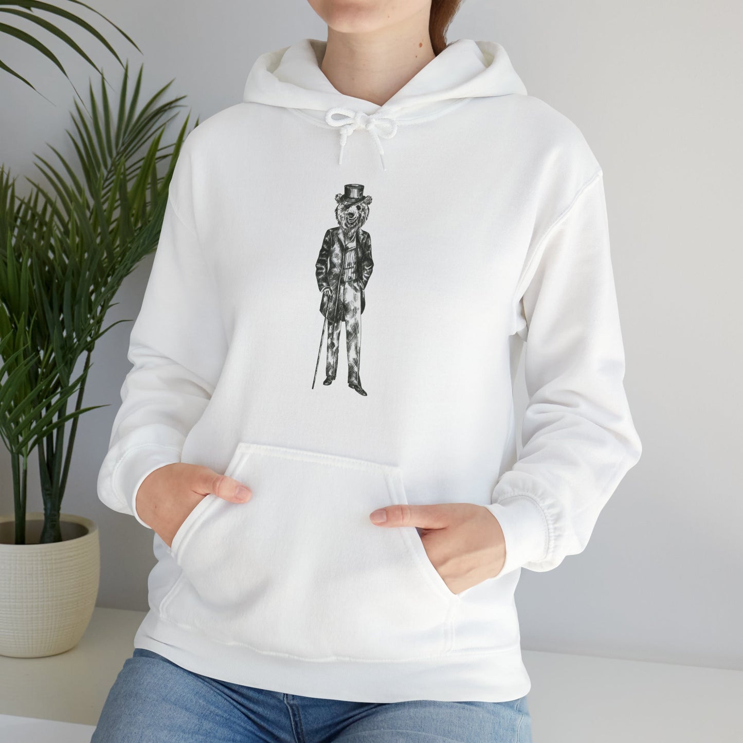 Graphic Print Unisex Hooded Sweatshirt