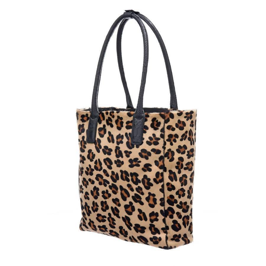 NEW Leopard Leather Day Tote Bag for Daily Style