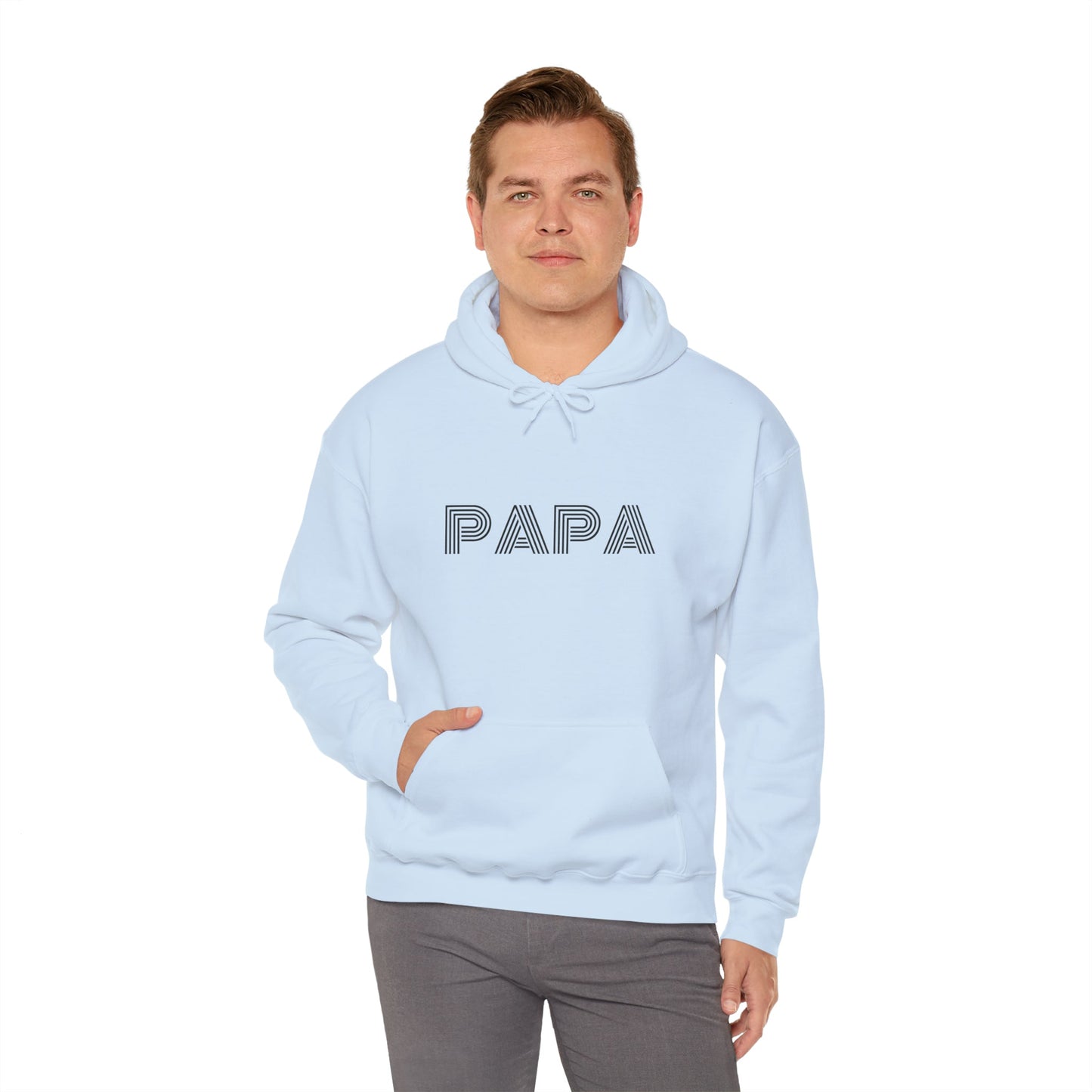 Papa Graphic Print Unisex Hooded Sweatshirt