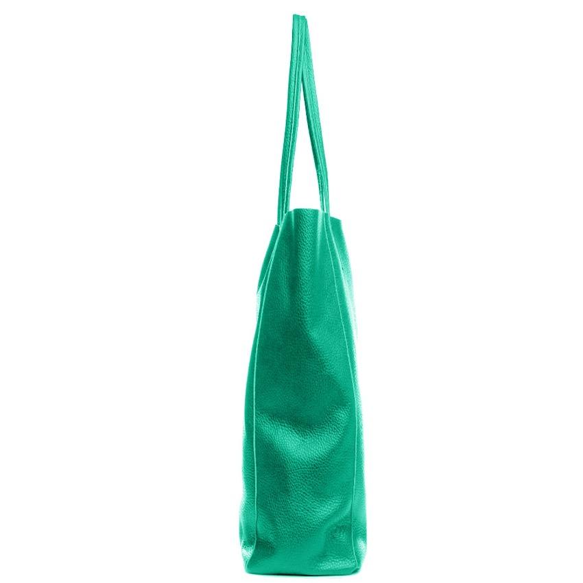 Aqua Pebbled Leather Tote – Elegant & Versatile Craftsmanship by Sostter at brixbailey.com
