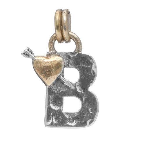 Letter B Initial Pendant Necklace