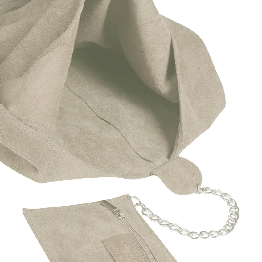 Stone Soft Suede Hobo Bag – Spacious & Stylish Shoulder Bag by Sostter at brixbailey.com