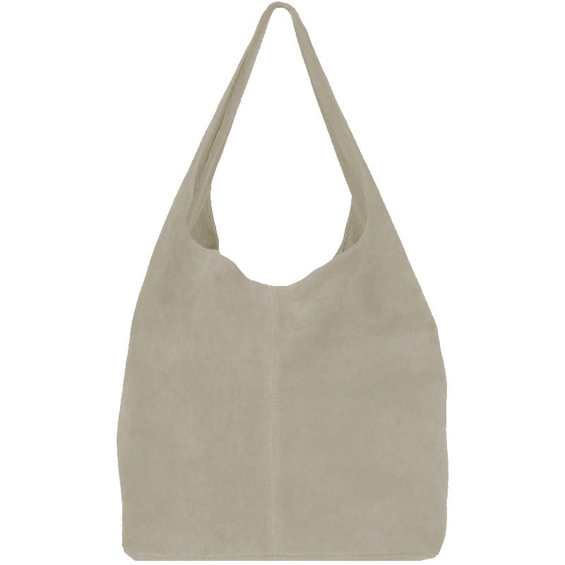 Italian Suede Leather Hobo Bag – Spacious & Chic by Sostter at brixbailey.com
