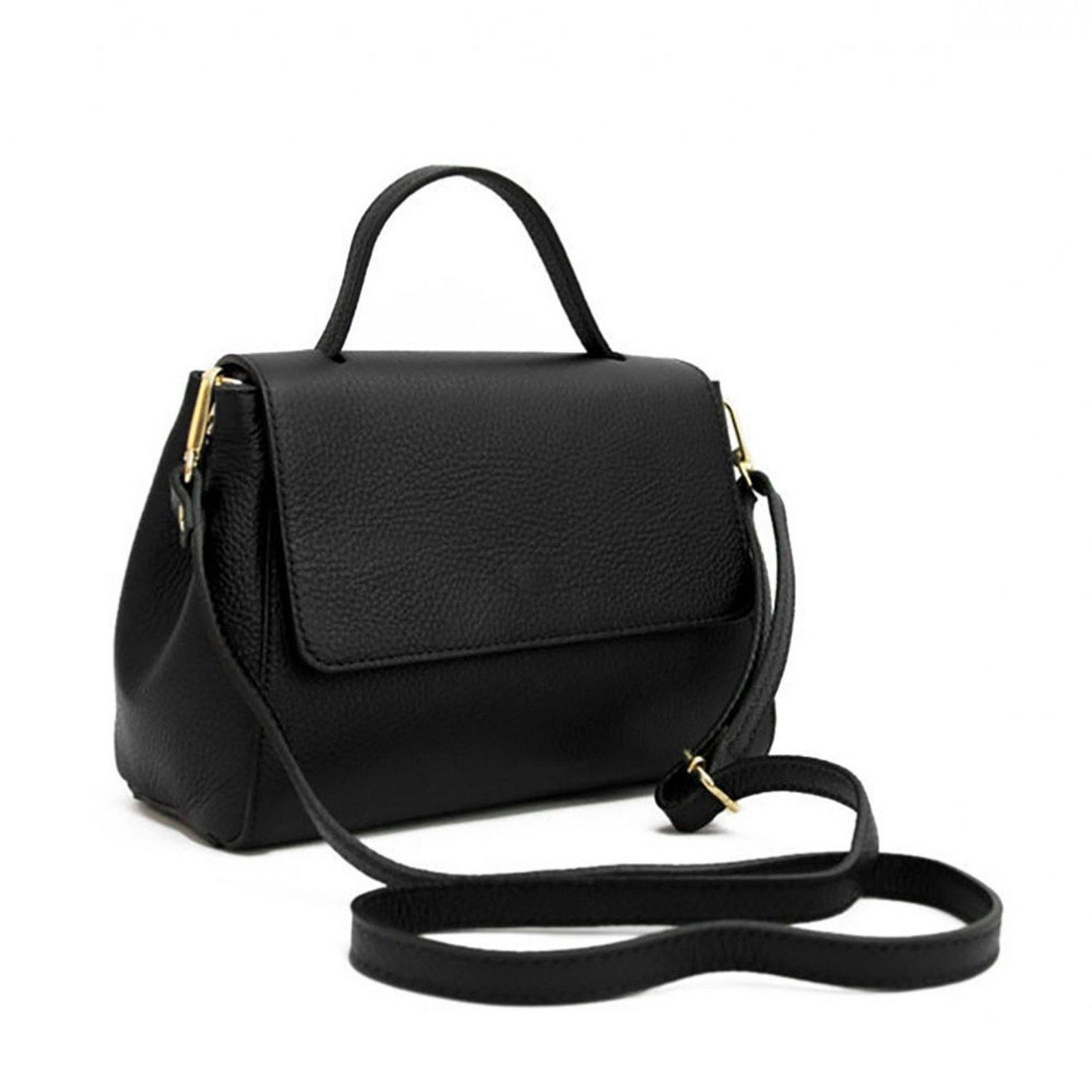 Pebbled Small Leather Grab Bag - Brix and Bailey® - Contemporary Bag, Watch and Accessory Brand