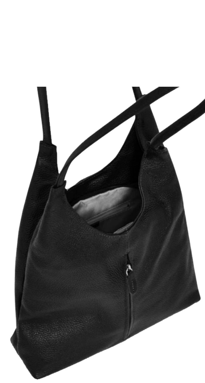 Maroon Italian Leather Shoulder Bag – Elegant & Versatile by Sostter at brixbailey.com
