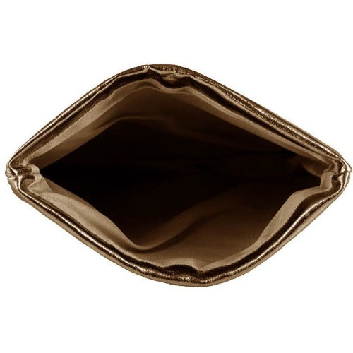 NEW Leopard Foldover Calf Hair Leather Clutch