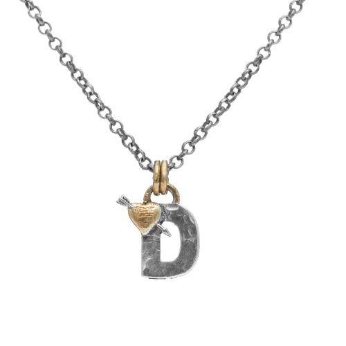 Letter D Initial Pendant Necklace