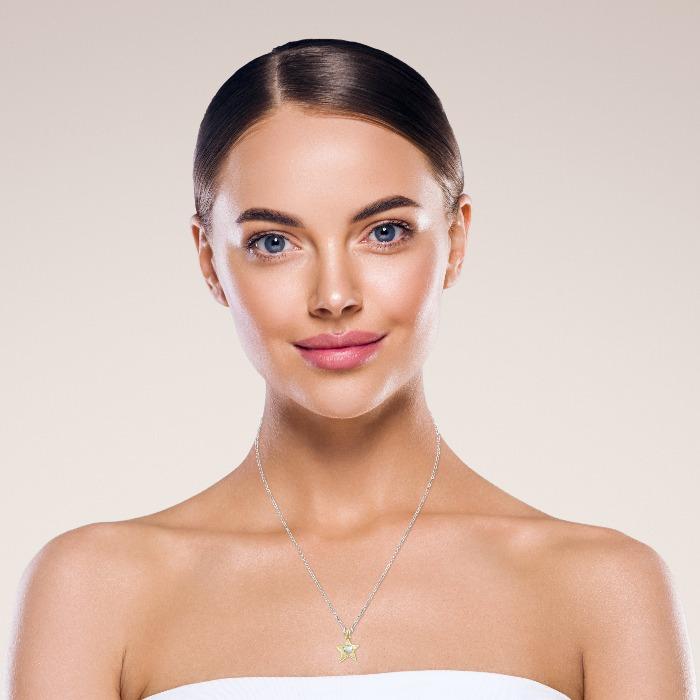 Gold Star Pendant Necklace – Ethically Crafted & Elegant by Sostter at brixbailey.com