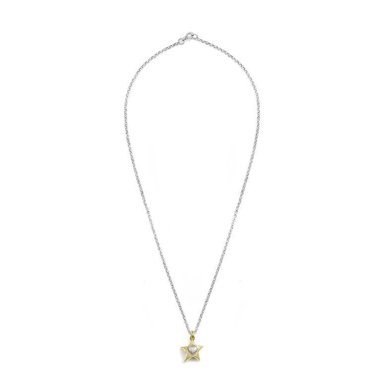 Gold Star Pendant Charm Necklace