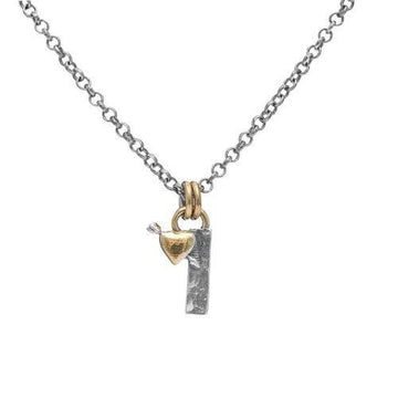 Letter I Initial Pendant Necklace