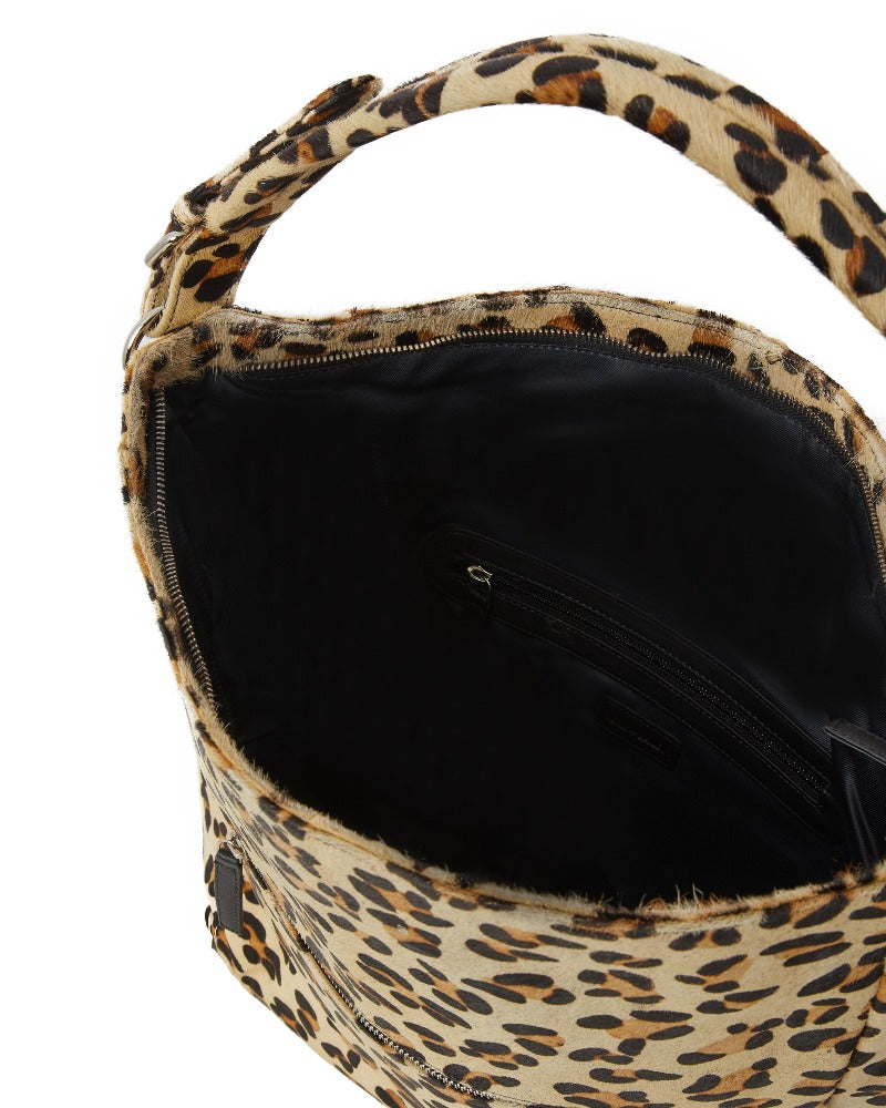 Leopard Print Calf Hair Leather Top Handle Grab Bag womens Animal Print Shoulder Bag Brix and Bailey