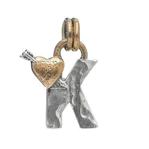 Handcrafted Silver & Gold Initial Necklace – Sostter Jewelry by Sostter at brixbailey.com