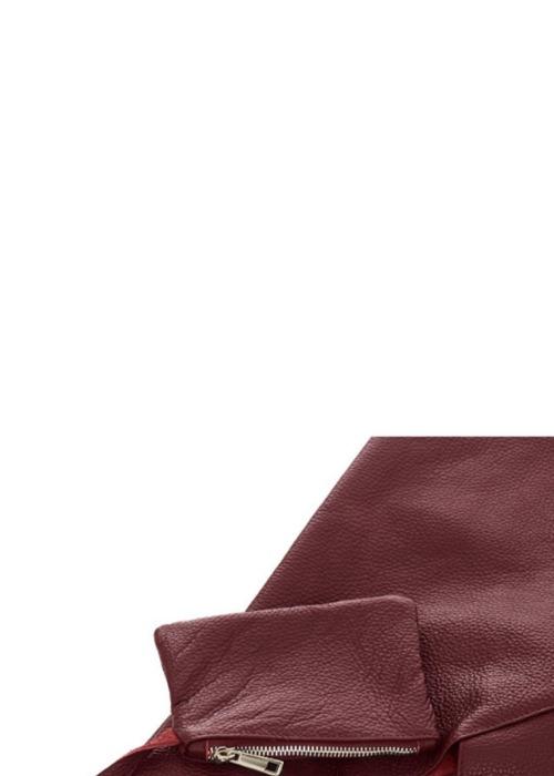 Maroon Pebbled Leather Hobo Bag – Versatile & Sustainable by Sostter at brixbailey.com