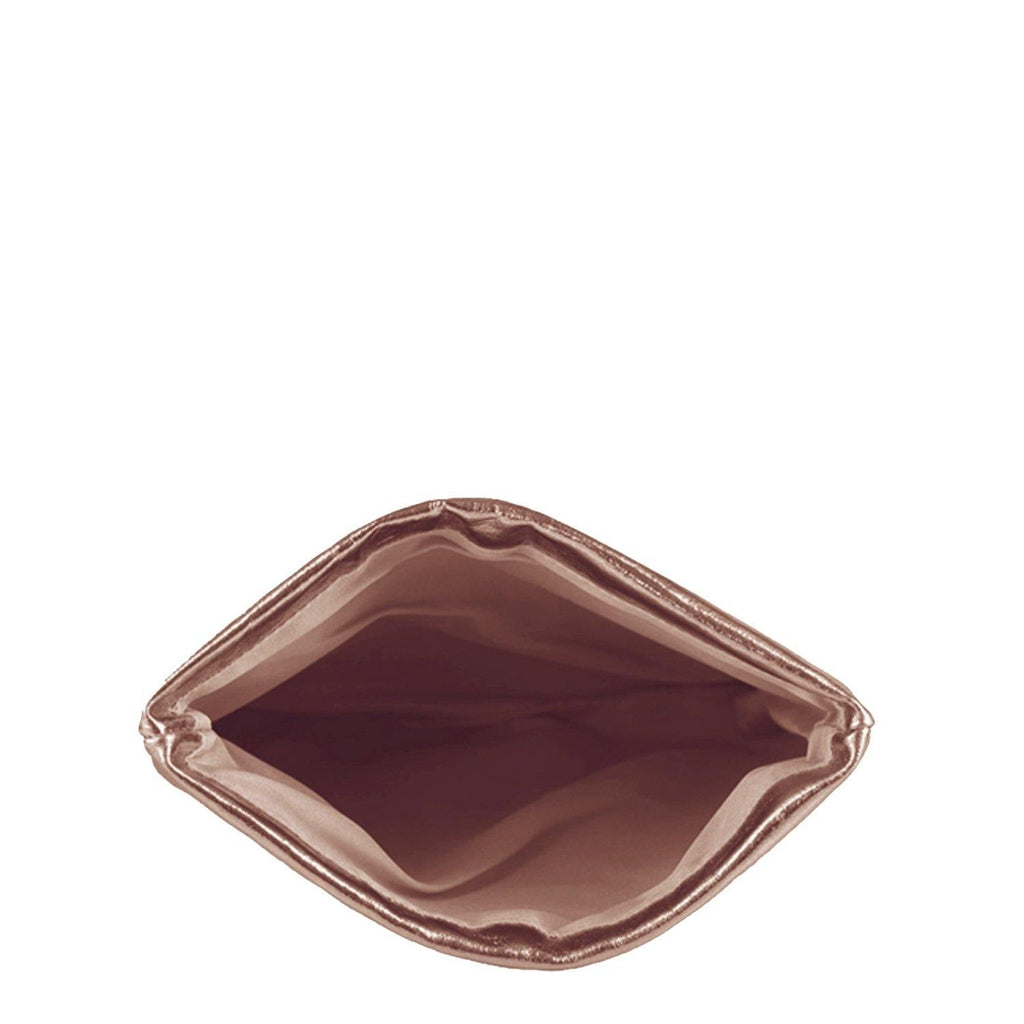 Metallic Copper Gold Leather Foldover Clutch - Brix and Bailey® - Contemporary Bag, Watch and Accessory Brand