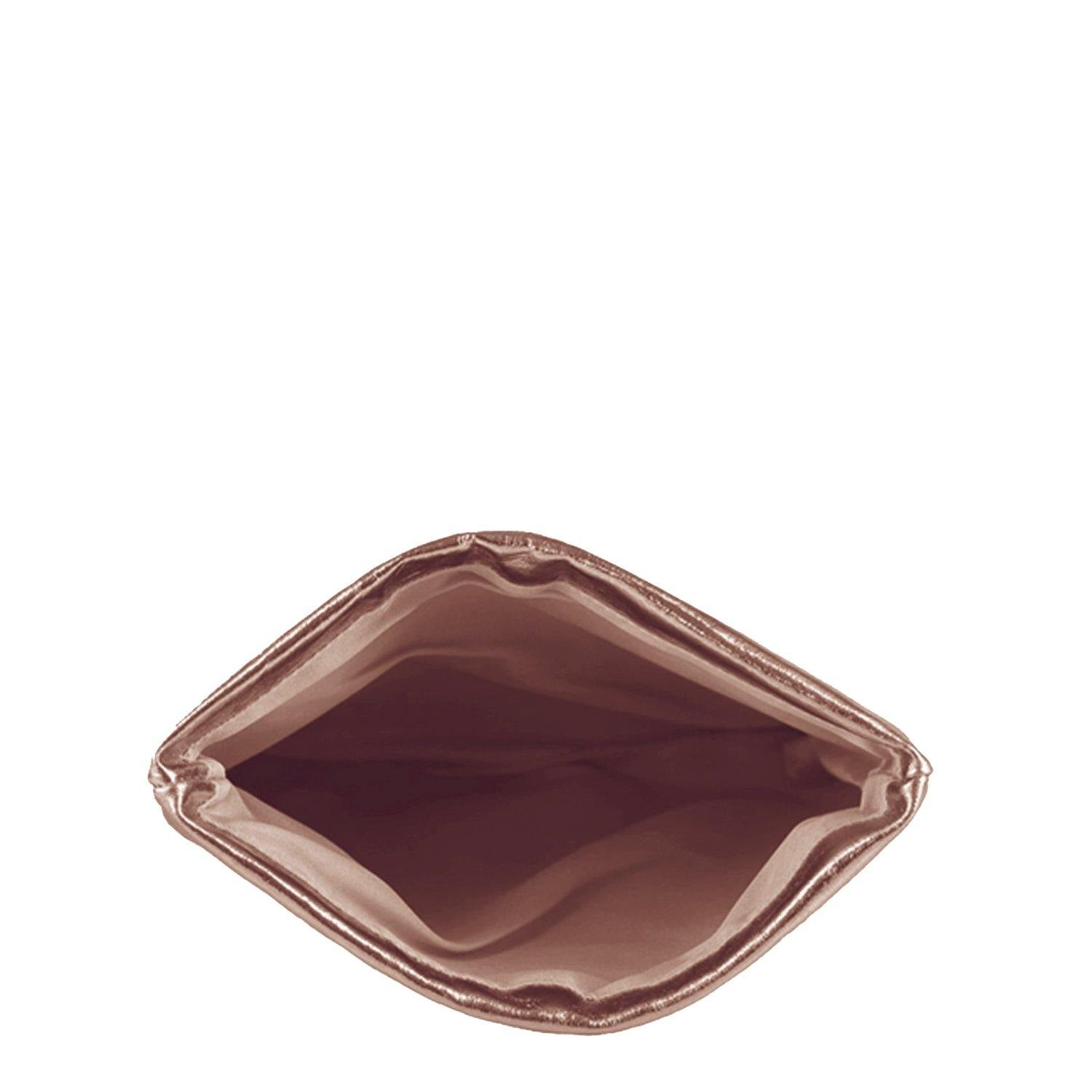 Metallic Copper Gold Leather Foldover Clutch - Brix and Bailey® - Contemporary Bag, Watch and Accessory Brand