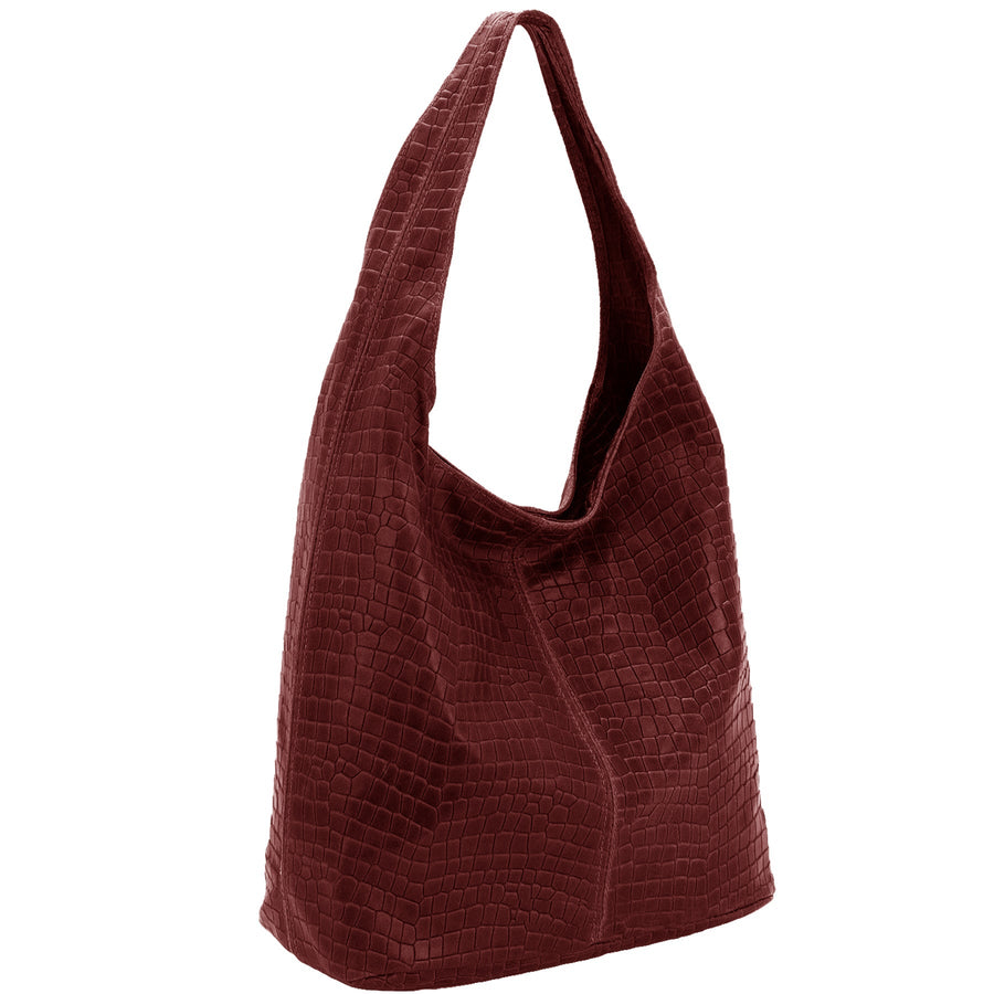 Luxurious Croc Print Shoulder Bag – Elegant & Functional by Sostter at brixbailey.com