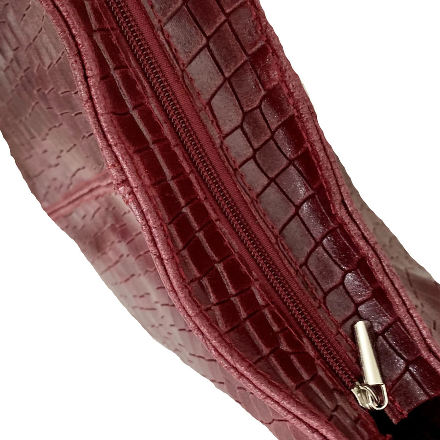 Luxurious Croc Print Shoulder Bag – Elegant & Practical by Sostter at brixbailey.com