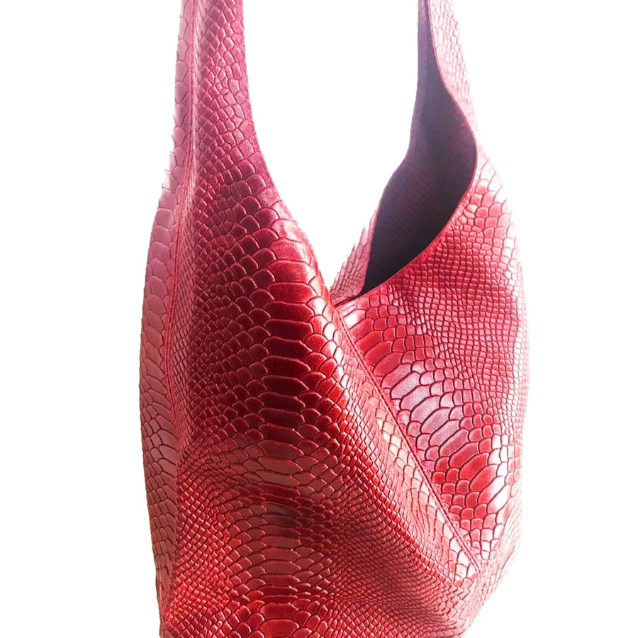 Croc-Print Clementine Hobo Bag – Luxury & Functionality Combined by Sostter at brixbailey.com