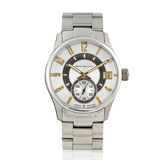 The Silver and Gold Mens Quartz Watch Mr. Price In Silver Brix + Bailey
