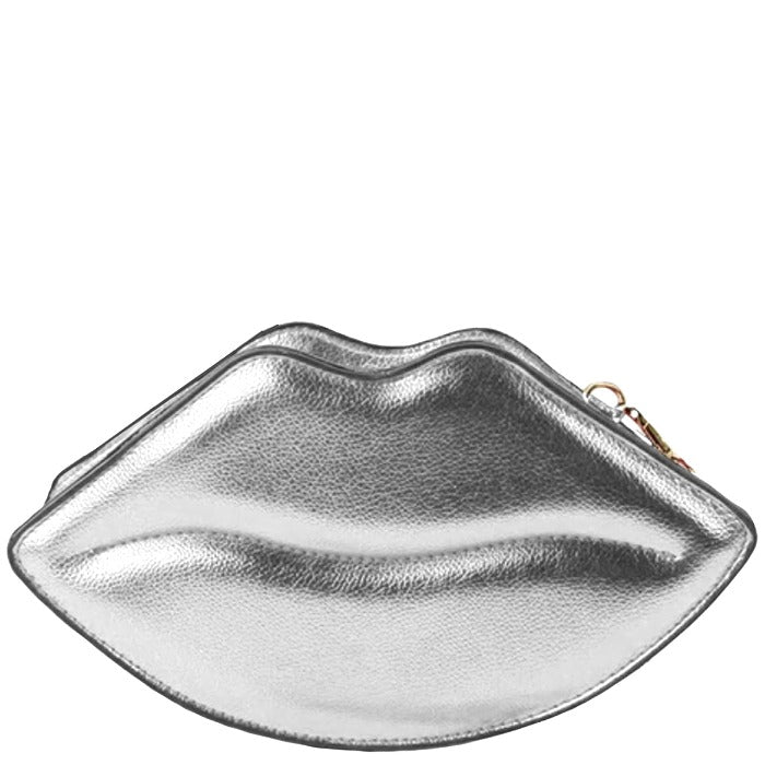 Silver Lips Vegan Leather Cross-Body Bag Brix and Bailey