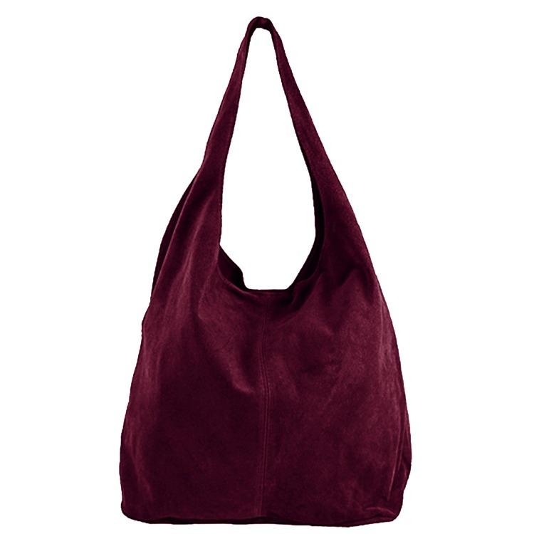 Maroon Soft Suede Hobo Bag – Luxurious & Spacious by Sostter at brixbailey.com