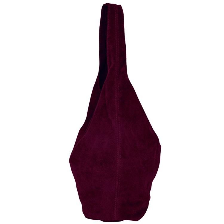 Maroon Soft Suede Hobo Bag – Elegance & Practical Design by Sostter at brixbailey.com