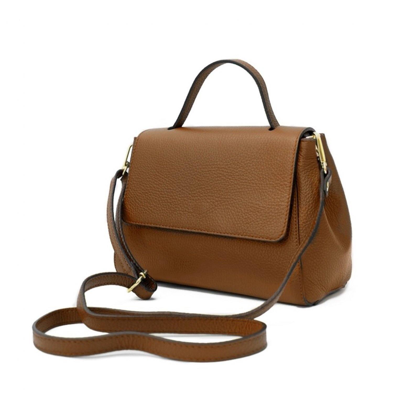 Pebbled Small Leather Grab Bag - Brix and Bailey® - Contemporary Bag, Watch and Accessory Brand