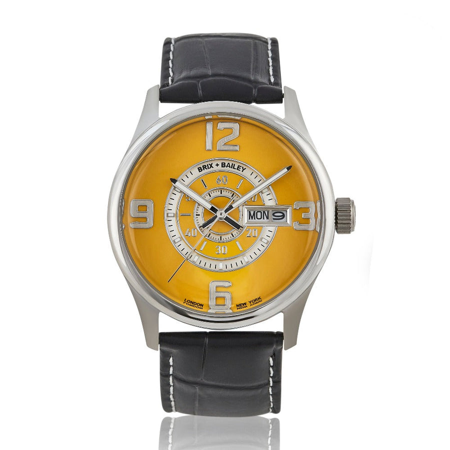 The Brix+Bailey Simmonds Watch Form 8 Yellow Mens Wrist Watch