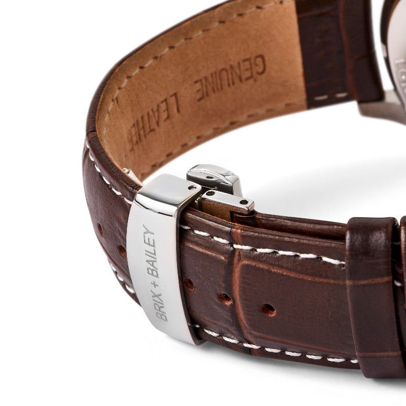 Brown Luxury Mens Simmonds Watch Brix and Bailey