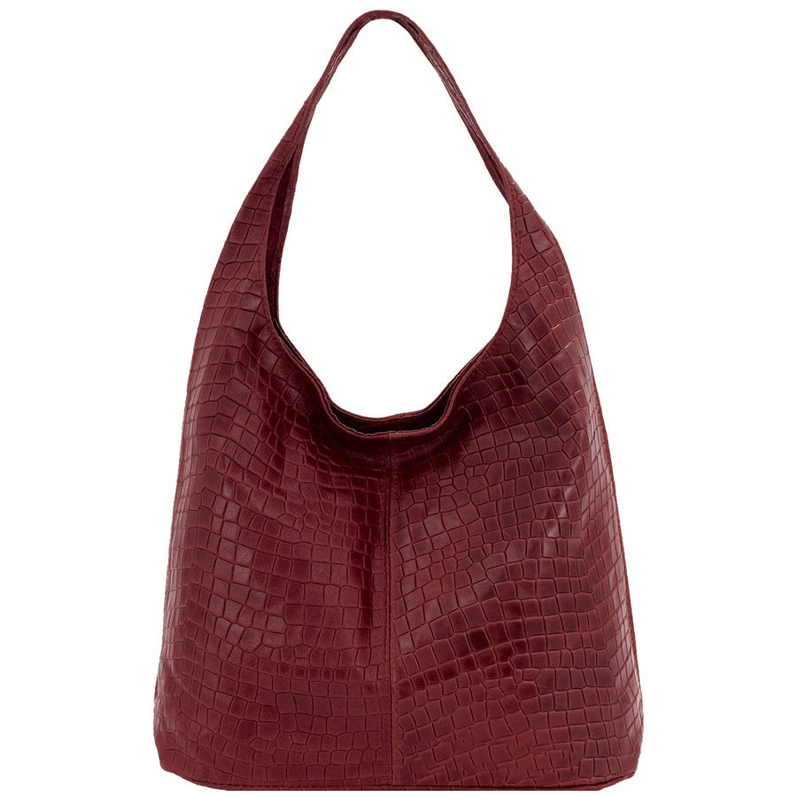 Luxurious Croc Print Shoulder Bag – Elegance & Practicality by Sostter at brixbailey.com