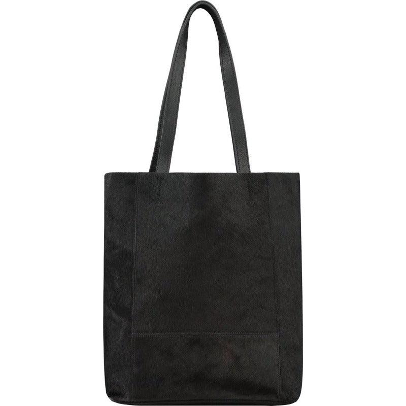 Black Bow Haircalf Leather Tote Bag | Byyey - Brix + Bailey