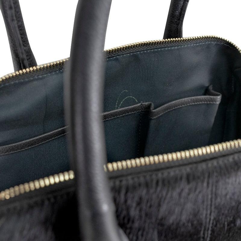 Black Cowhide Leather Crossbody Shoulder Bag | Byblr - Brix + Bailey