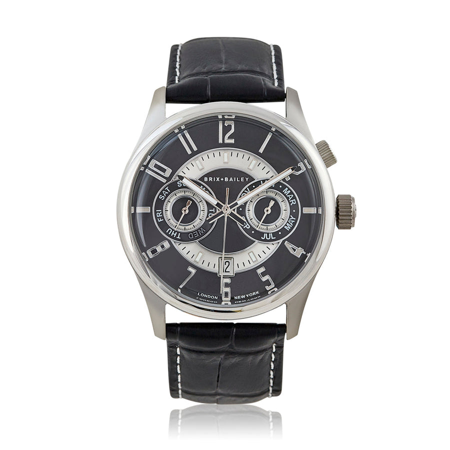 The Brix+Bailey Heyes Chronograph Mens Unisex Balck Wrist Watch Automatic Watch Form 1 Mens Watch