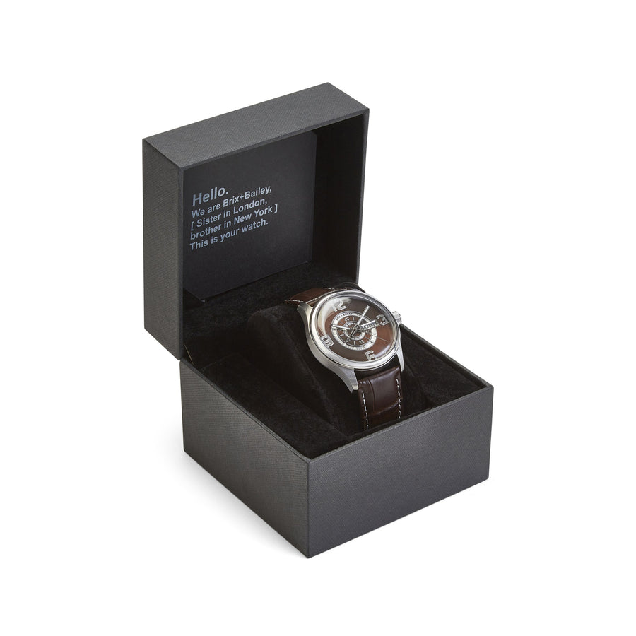 Brix+Bailey Simmonds Watch Brown Mens Luxury Watch Brix and Bailey