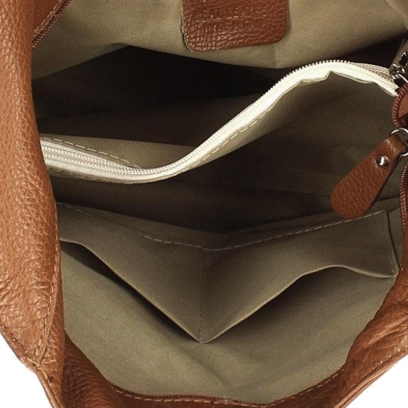 Luxurious Camel Leather Hobo Bag – Elegant & Practical by Sostter at brixbailey.com