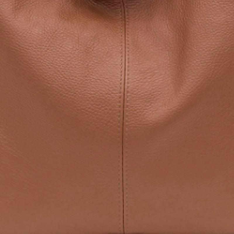 Camel Soft Pebbled Leather Hobo Bag – Elegant & Versatile by Sostter at brixbailey.com