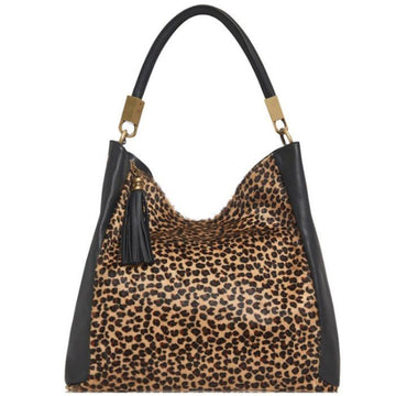 Cheetah Print Calf Hair And Leather Grab Bag - Brix + Bailey