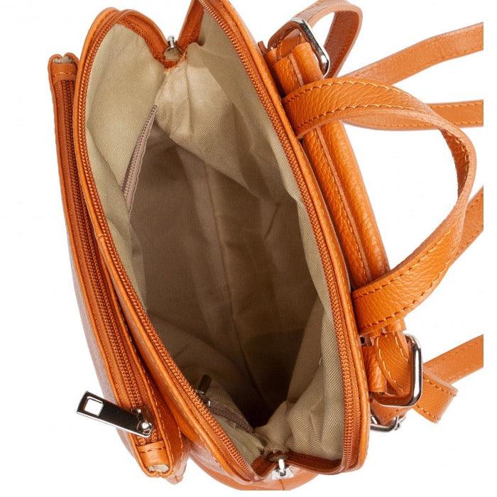 Clementine Soft Pebbled Leather Pocket Backpack - Brix + Bailey