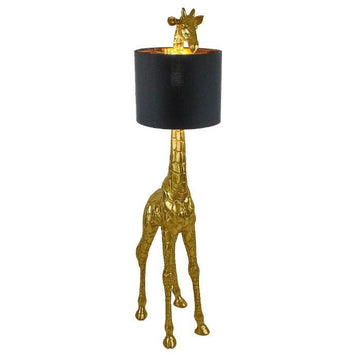 Giraffe Gold Tall Floor Lamp - Brix + Bailey