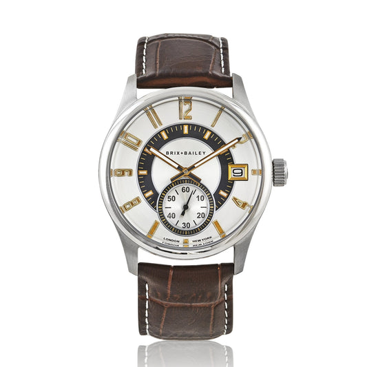 Brix+Bailey Price Watch Mens Gold and Silver Luxury Watch Brix and Bailey