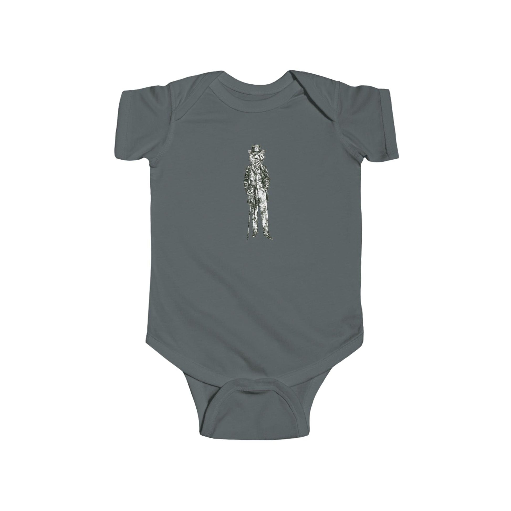 Infant Baby Bear Graphic Jersey Bodysuit Onesie - Brix + Bailey