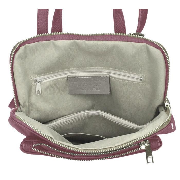 Maroon Soft Pebbled Leather Backpack – Versatile & Elegant by Sostter at brixbailey.com