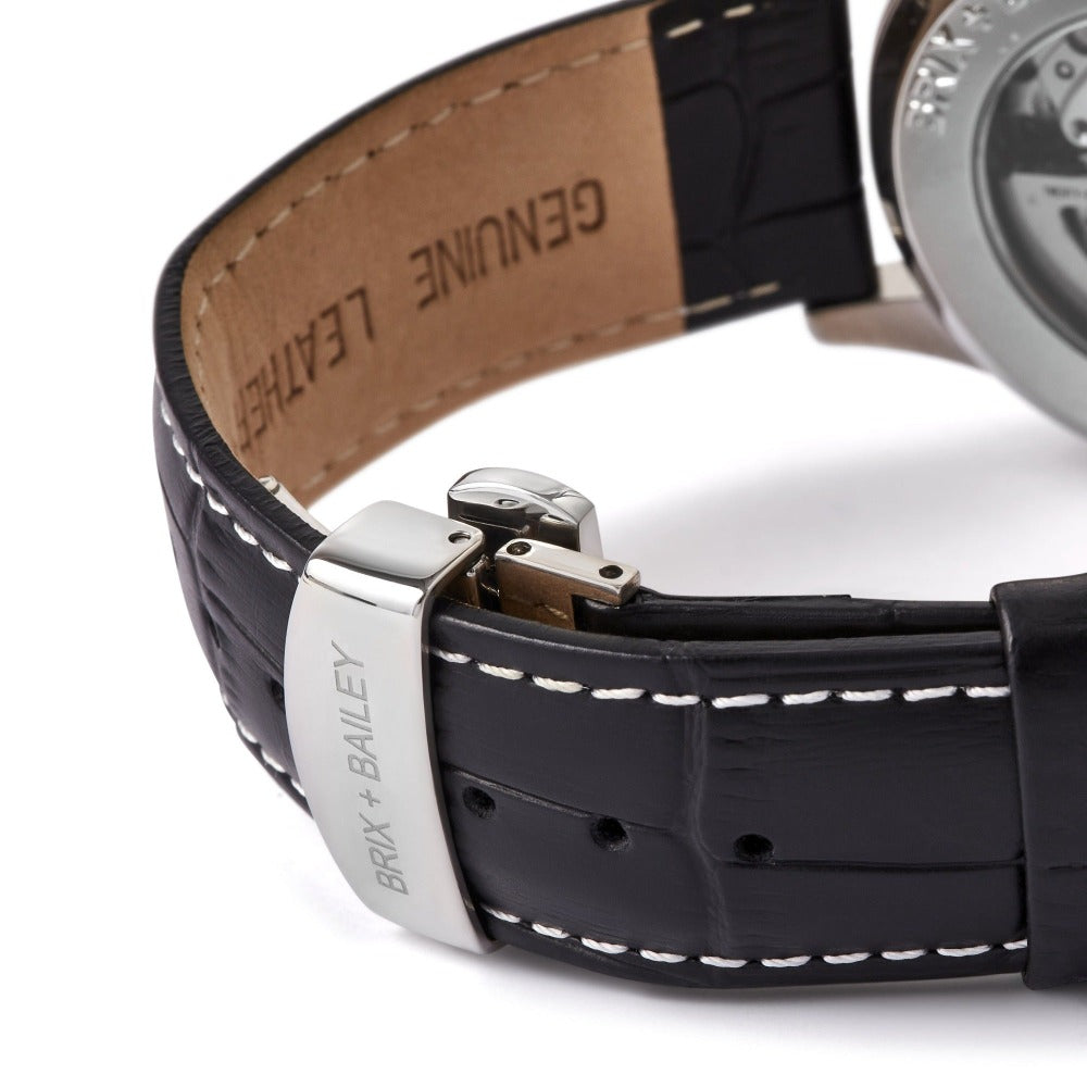 The Brix+Bailey Heyes Chronograph Mens Unisex Balck Wrist Watch Automatic Watch Form 1 Mens Watch