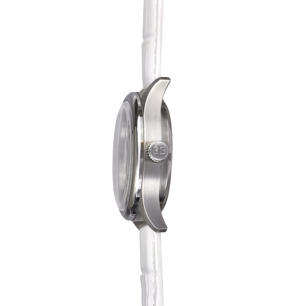 Brix+Bailey Wade Automatic Watch White One Hand Watch Brix and Bailey