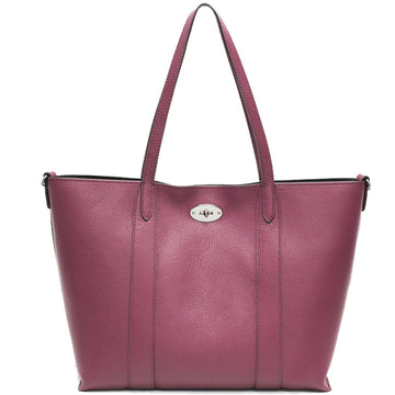 Plum Horizontal Turnlock Leather Tote Bag Womens Leather Tote Shopper Brix Bailey Sostter