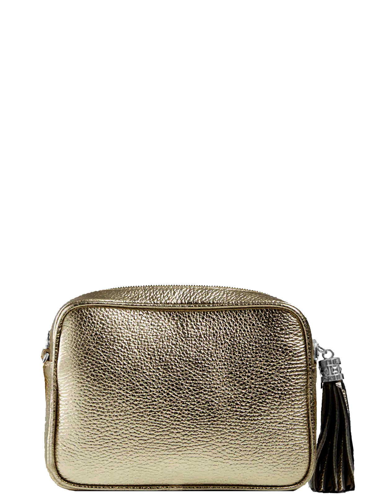 Bronze Leather Sotter Tassel Cross Body Camera Bag Brix and Bailey  