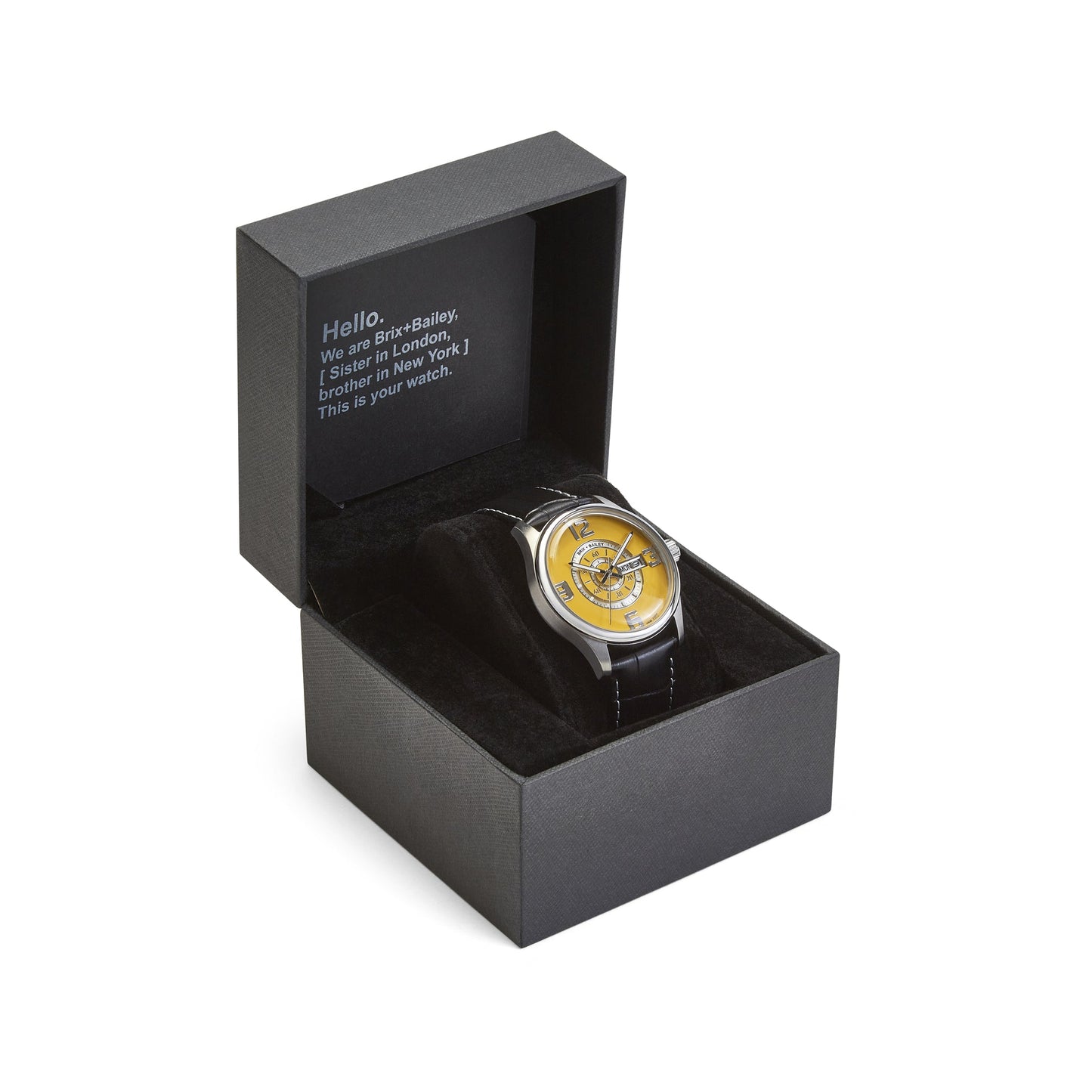 Brix+Bailey Simmonds Watch Yellow Mens Watch Brix and Bailey