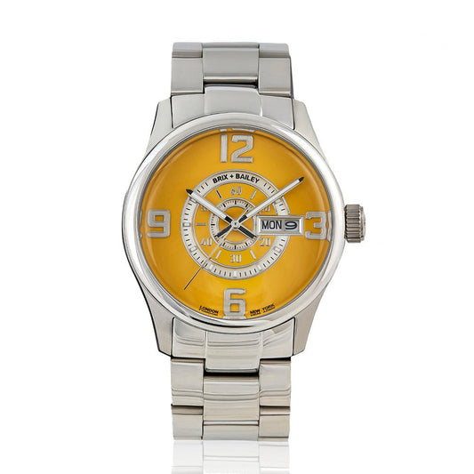 The Brix+Bailey Simmonds Watch Form 9 Yellow Mens gift Wrist Watch